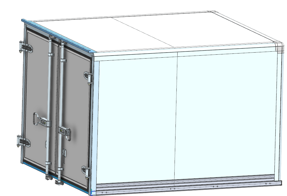 Badan Truk Kering Panel Plug-in Custom